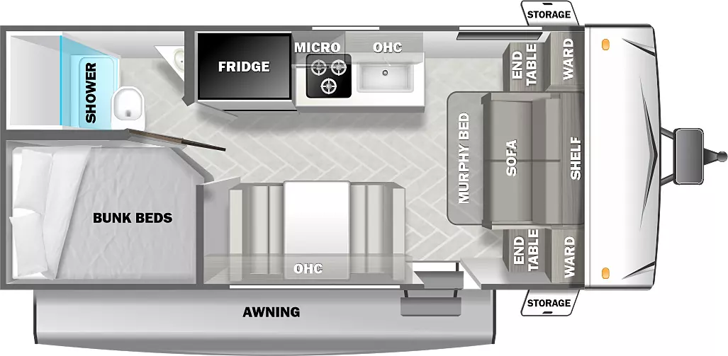 Evo Southwest 178DB Floorplan