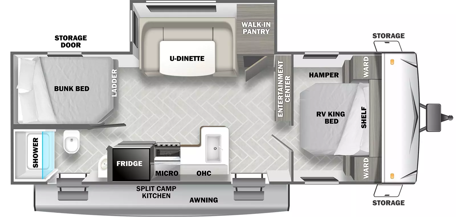 Evo Southwest T2400BHL Floorplan